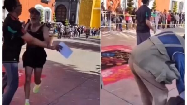 Indignación en Huamantla, Tlaxcala: organizador derriba a adulto mayor cuando estaba a punto de cruzar la meta | VIDEO