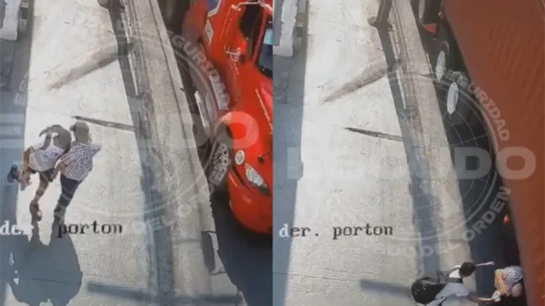Hombre empuja a adulto mayor y cae hacia a las ruedas de tráiler en Monterrey