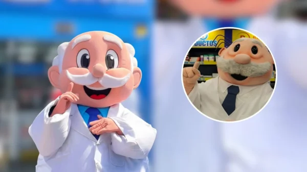 ¿El Dr. Simi peruano? Botarga de una farmacia en Perú se vuelve viral por su increíble parecido