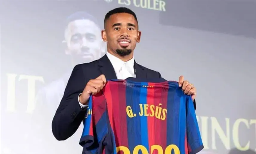 El Barcelona ficha al brasileño Gabriel Jesús, tras no poder firmar a Julián Álvarez