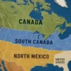 Embajada de Irán se burla de Trump con mapa que divide a EE. UU. entre México y Canadá