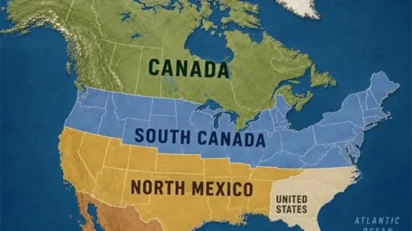 Embajada de Irán se burla de Trump con mapa que divide a EE. UU. entre México y Canadá