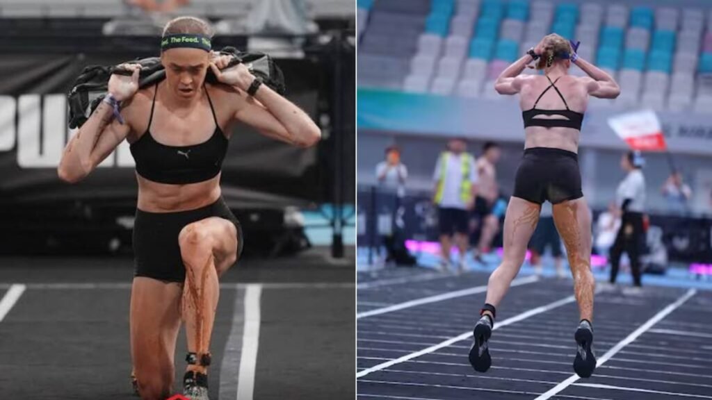 Atleta australiana se hace del baño durante HYROX Beijing y termina ganando la competencia