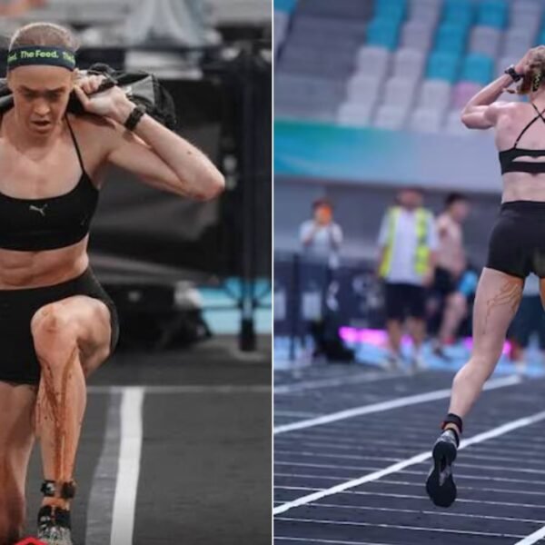 Atleta australiana se hace del baño durante HYROX Beijing y termina ganando la competencia