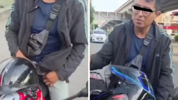 Mujeres enfrentan a presunto acosador en moto; lo graban aún con el cierre abajo