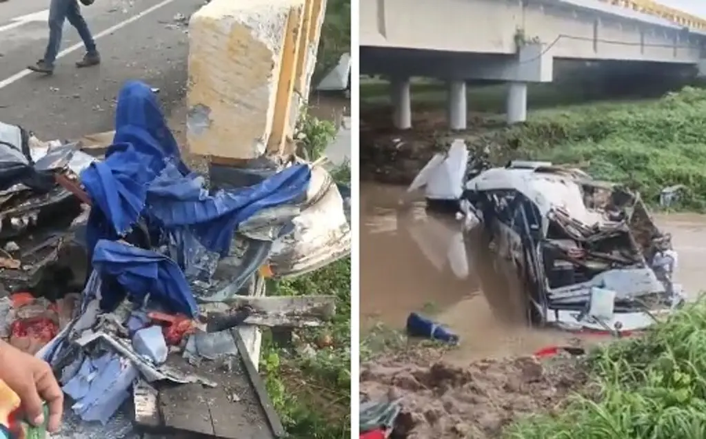 Mueren dos integrantes del grupo musical de Kbeto Zuleta; autobús cayó al río