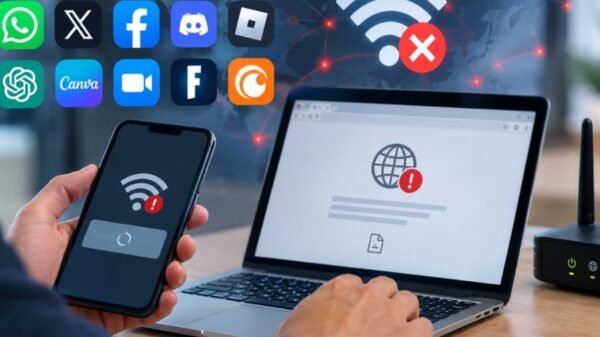 Caída de internet; Reportan fallas en Totalplay, Izzi, Telmex y plataformas como WhatsApp