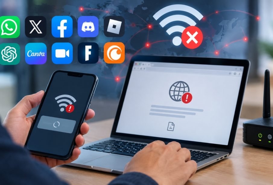 Caída de internet; Reportan fallas en Totalplay, Izzi, Telmex y plataformas como WhatsApp