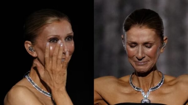 Céline Dion cae de espaldas durante su concierto en París y preocupa a sus fans