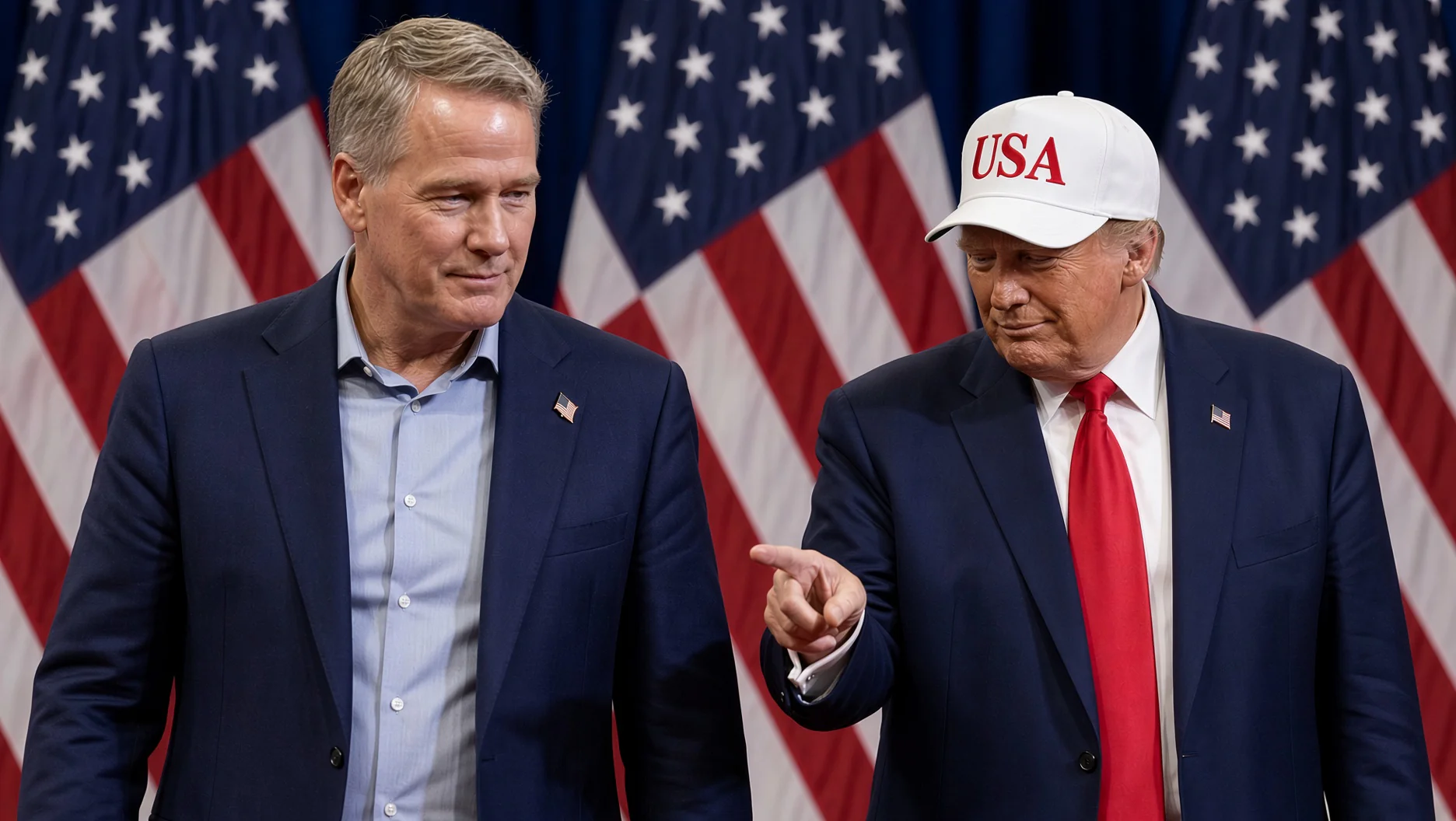 Trump hace comentarios lascivos sobre la figura masculina de un senador durante mitin